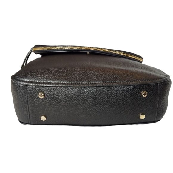 Calvin Klein Black and Gold Chain Saddle Tassel Handbag - Picture 4 of 14